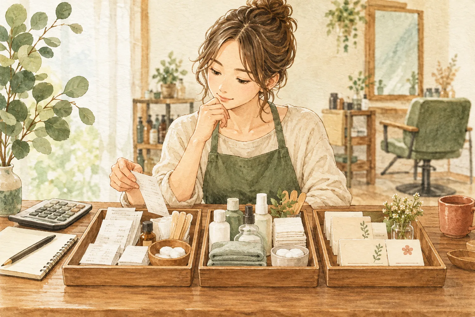 一人の掲載費と初回・再来込みの粗利を分ける説明用イラスト