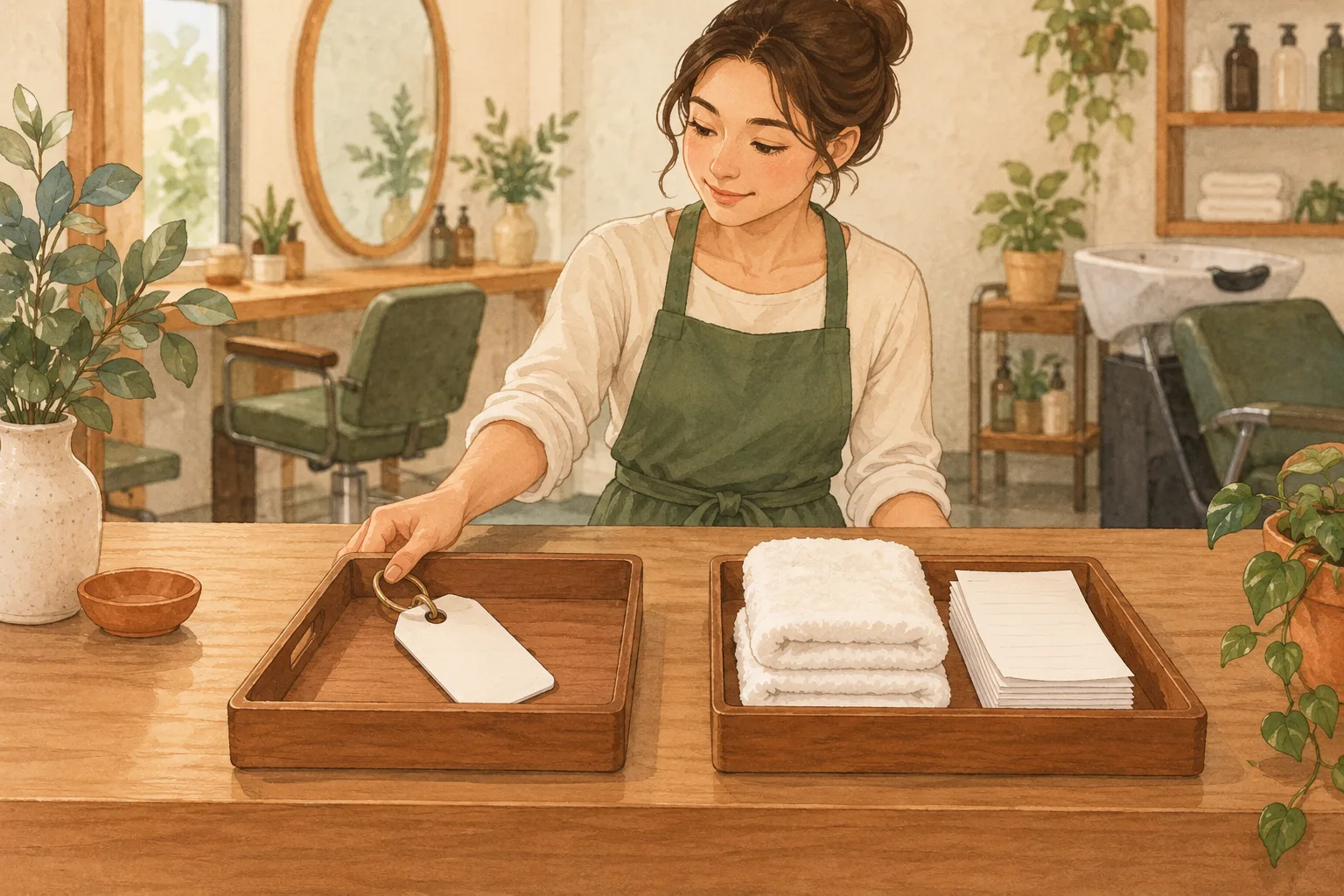 場所にかかる費用と施術用の消耗品を分けて見る説明用イラスト